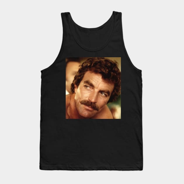 Retro Selleck Tank Top by Defective Cable 